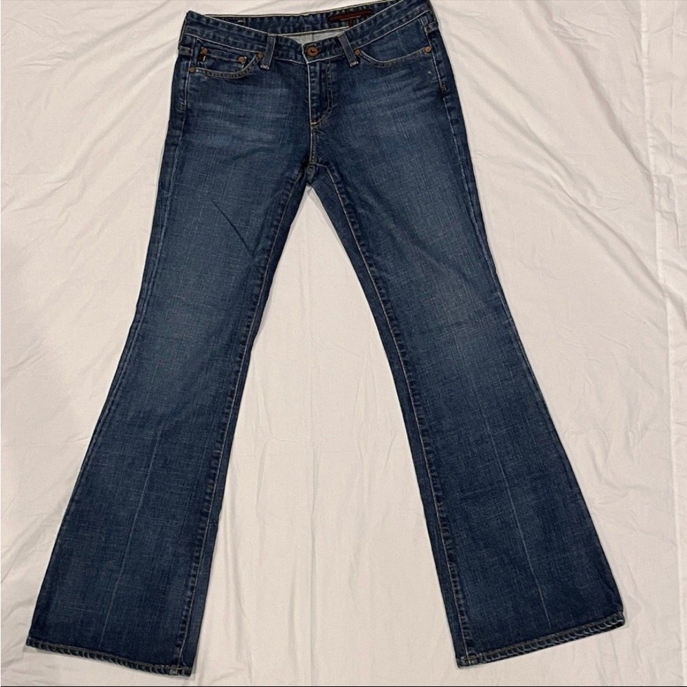 Ag Adriano Goldschmied Blue Flare Wide Leg Denim